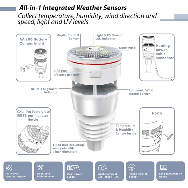 HP2000 7-In-1 Ultra WiFi Weather Station